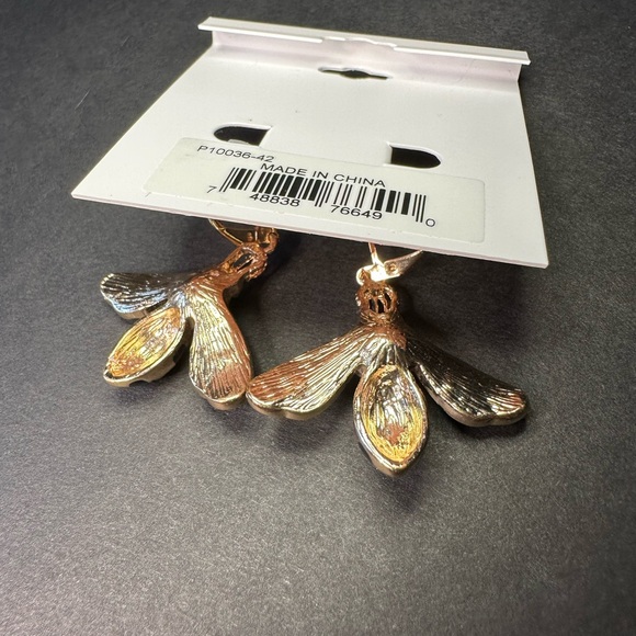 Juicy Couture Gold and Clear Rhinestone Queen Bee Earrings 🐝 - Picture 6 of 6